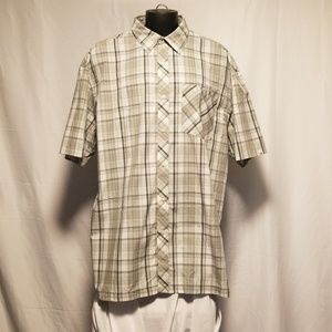 Phat farm short sleeve plaid mens shirt 4xl